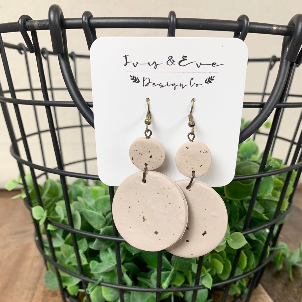 Ivy&Eve Clay Drop Earrings - Handmade